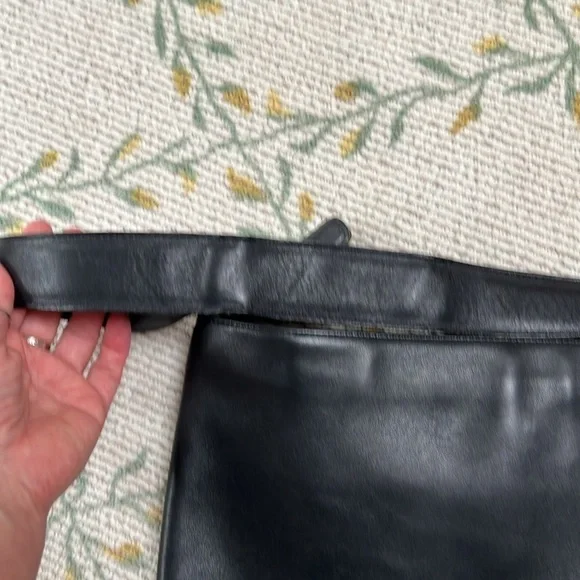 Vintage Coach MSD 9406 Genuine Leather Black Slim Shoulder Bag pristine - Picture 6 of 12